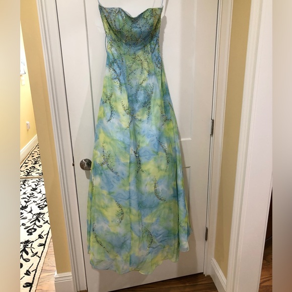 Unique Watercolor Prom Dress - Picture 1 of 6